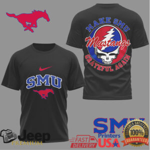 SMU Mustangs Make SMU Grateful Again Pony Up Deadhead Mashup T Shirt