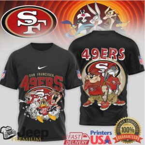 San Francisco 49ers Looney Tunes Taz & Bugs Bunny Squad T Shirt