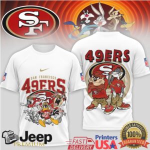 San Francisco 49ers Looney Tunes Taz & Bugs Bunny Squad T Shirt