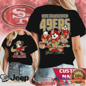 San Francisco 49ers Mickey Mouse Personalized Name Fan Apparel