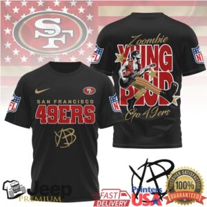 San Francisco 49ers Zoombie Yung Bud Vintage Rock Fan T Shirt