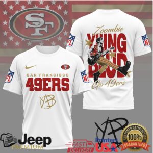 San Francisco 49ers Zoombie Yung Bud Vintage Rock Fan T Shirt