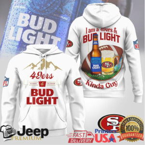 San Francisco 49ers x Bud Light “I Am A 49ers & Bud Light Kinda Guy Girl” T Shirt San Francisco 49ers x Bud Light “I Am A 49ers & Bud Light Kinda Guy Girl” T Shirt