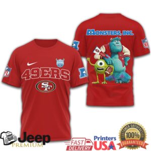 San Francisco 49ers x Monsters Inc. Mike and Sulley NFL T Shirt San Francisco 49ers x Monsters Inc. Mike and Sulley NFL T Shirt