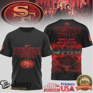 San Francisco 49ers x Stranger Things One Last Adventure Sports T shirt San Francisco 49ers x Stranger Things One Last Adventure Sports T shirt