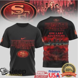 San Francisco 49ers x Stranger Things One Last Adventure Sports T shirt