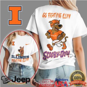 Scooby Doo Illinois Fighting Illini Go Fighting Illini College T Shirt