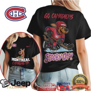 Scooby Doo Montreal Canadiens “Go Canadiens” NHL Mascot T Shirt Scooby Doo Montreal Canadiens “Go Canadiens” NHL Mascot T Shirt