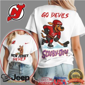 Scooby Doo New Jersey Devils Hockey Graphic T Shirt Go Devils Fan Shirt