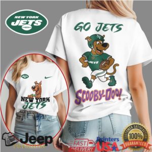 Scooby Doo New York Jets Go Jets Football Mascot T Shirt