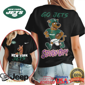 Scooby Doo New York Jets Go Jets Football Mascot T Shirt