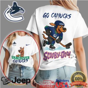 Scooby Doo Vancouver Canucks “Go Canucks” Blue & Green Hockey T Shirt