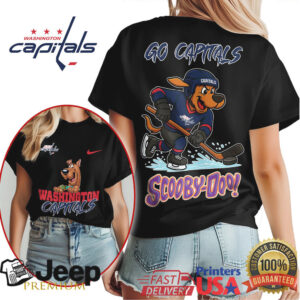 Scooby Doo Washington Capitals “Go Capitals” NHL Fan Graphic T Shirt
