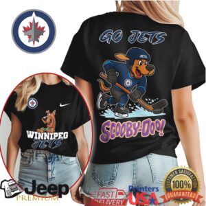 Scooby Doo Winnipeg Jets Hockey Player T Shirt Go Jets Fan Apparel Scooby Doo Winnipeg Jets Hockey Player T Shirt Go Jets Fan Apparel
