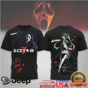 Scream 7 The Legacy Ends Ghostface Horror Graphic Hoodie & T Shirt Scream 7 The Legacy Ends Ghostface Horror Graphic Hoodie & T Shirt