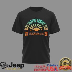 Slightly Stoopid Road Trippin Summer Tour 2026 Sunset Palm Trees Tshirt
