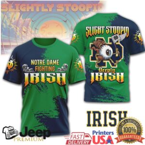 Slightly Stoopid x Notre Dame Fighting Irish Deeply Rooted Green T Shirt Slightly Stoopid x Notre Dame Fighting Irish Deeply Rooted Green T Shirt
