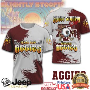 Slightly Stoopid x Texas A&M Aggies Deeply Rooted MaroonGrey T Shirt Slightly Stoopid x Texas A&M Aggies Deeply Rooted MaroonGrey T Shirt