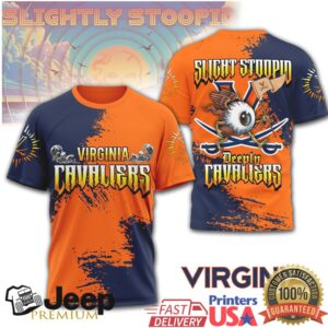 Slightly Stoopid x Virginia Cavaliers Deeply Rooted OrangeNavy T Shirt Slightly Stoopid x Virginia Cavaliers Deeply Rooted OrangeNavy T Shirt