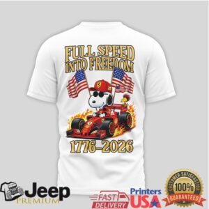 Snoopy Ferrari F1 250 Years of Freedom US 1776 2026 Celebration T Shirt Snoopy Ferrari F1 250 Years of Freedom US 1776 2026 Celebration T Shirt
