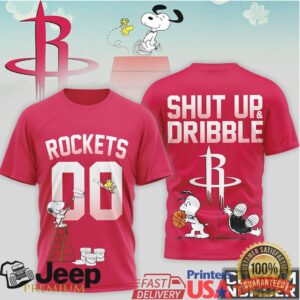 Snoopy Houston Rockets Shut Up and Dribble Custom Number T Shirt Snoopy Houston Rockets Shut Up and Dribble Custom Number T Shirt
