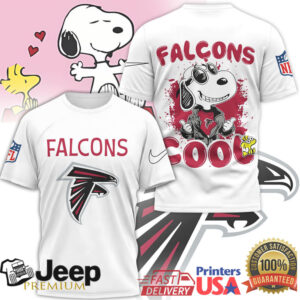 Snoopy Joe Cool Atlanta Falcons NFL Graphic T Shirt