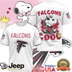 Snoopy Joe Cool Atlanta Falcons NFL Graphic T Shirt