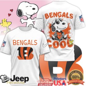 Snoopy Joe Cool Cincinnati Bengals NFL Graphic T Shirt