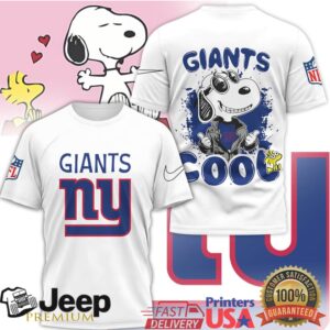 Snoopy Joe Cool New York Giants NFL T Shirt Custom Fan Gear