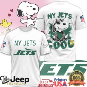 Snoopy Joe Cool New York Jets NFL T Shirt Custom Fan Gear