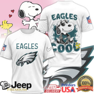 Snoopy Joe Cool Philadelphia Eagles NFL Graphic T Shirt