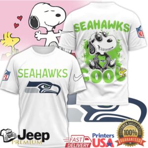 Snoopy Joe Cool Seattle Seahawks NFL T Shirt Custom Fan Gear