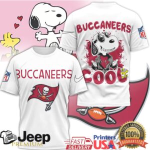 Snoopy Joe Cool Tampa Bay Buccaneers NFL T Shirt Custom Fan Gear