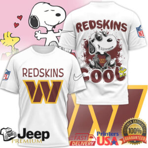 Snoopy Joe Cool Washington Redskins NFL Graphic T Shirt