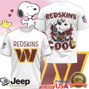 Snoopy Joe Cool Washington Redskins NFL Graphic T Shirt