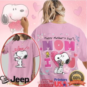 Snoopy Peanuts Happy Mother's Day I Love You Mom T Shirt