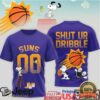Snoopy Cleveland Cavaliers Shut Up and Dribble Custom Number T Shirt Snoopy Cleveland Cavaliers Shut Up and Dribble Custom Number T Shirt