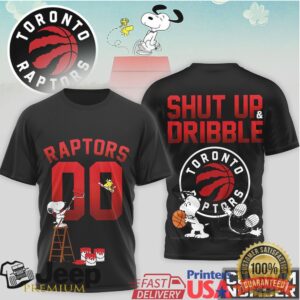 Snoopy Toronto Raptors Shut Up and Dribble Custom Number T Shirt Snoopy Toronto Raptors Shut Up and Dribble Custom Number T Shirt