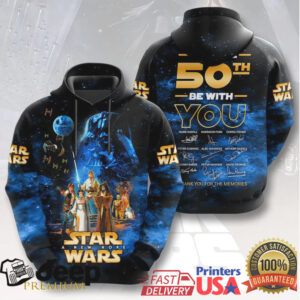 Star Wars A New Hope 50th Anniversary Signature 3D T Shirt Star Wars A New Hope 50th Anniversary Signature 3D T Shirt