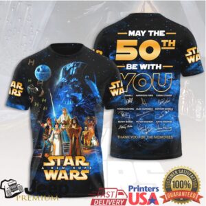 Star Wars A New Hope 50th Anniversary Signature 3D T Shirt