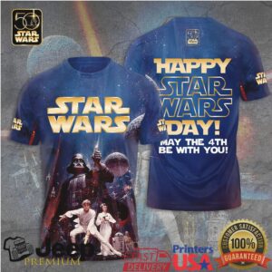 Star Wars May The 4th Be With You 50th Anniversary Darth Vader T Shirt