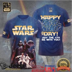 Star Wars May The 4th Be With You 50th Anniversary Darth Vader T Shirt