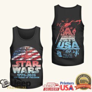 Star Wars Return of the USA 1776 2026 X Wing 250 Years of Freedom T Shirt Star Wars Return of the USA 1776 2026 X Wing 250 Years of Freedom T Shirt