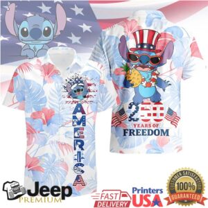 Stitch 250 Years of Freedom Patriotic T Shirt Fourth of July Floral Stitch 250 Years of Freedom Patriotic T Shirt Fourth of July Floral