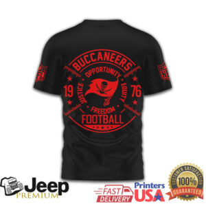 Tampa Bay Buccaneers Freedom Football Opportunity Justice Equity NFL T Shirt Tampa Bay Buccaneers Freedom Football Opportunity Justice Equity NFL T Shirt