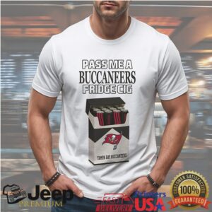 Tampa Bay Buccaneers “Fridge Cig” Graphic T Shirt Funny NFL Parody Shirt