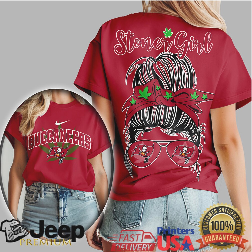 Tampa Bay Buccaneers Stoner Girl Messy Bun Sunglasses Shirt Tampa Bay Buccaneers Stoner Girl Messy Bun Sunglasses Shirt