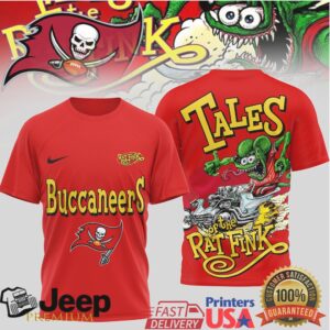 Tampa Bay Buccaneers Tales of the Rat Fink Kustom Kulture NFL T Shirt Tampa Bay Buccaneers Tales of the Rat Fink Kustom Kulture NFL T Shirt