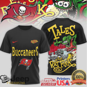Tampa Bay Buccaneers Tales of the Rat Fink Kustom Kulture NFL T Shirt
