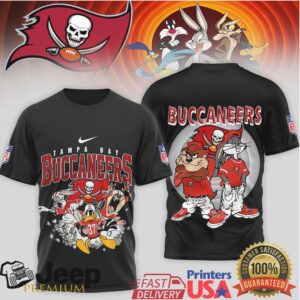 Tampa Bay Buccaneers x Looney Tunes Cartoon Football T Shirt